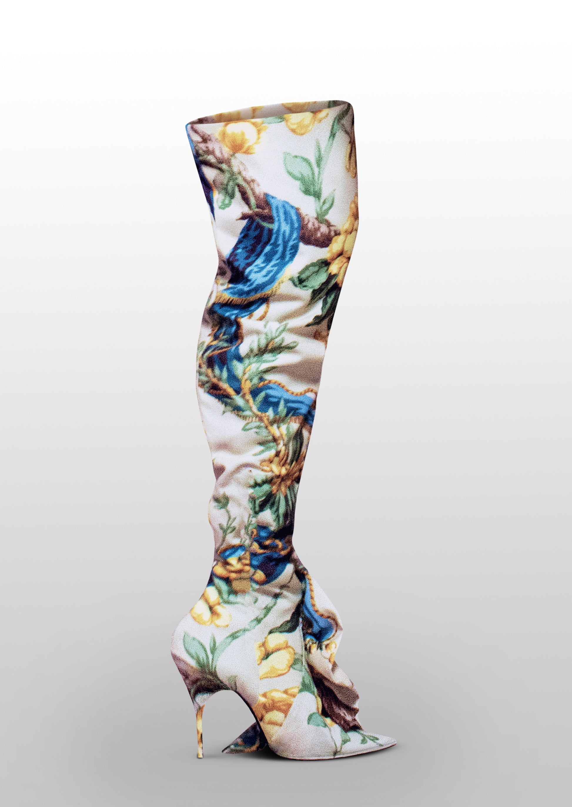 Victor dE Souza Splendor Thigh High Boot in Floral